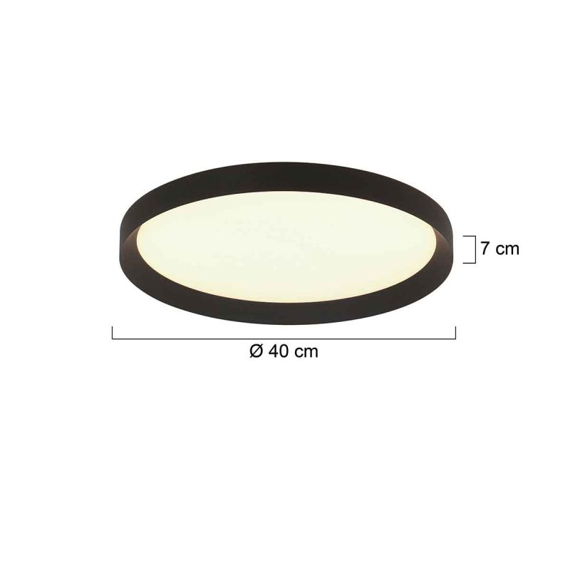 Plafón blanco moderno de plástico Steinhauer Flady - Imagen 7