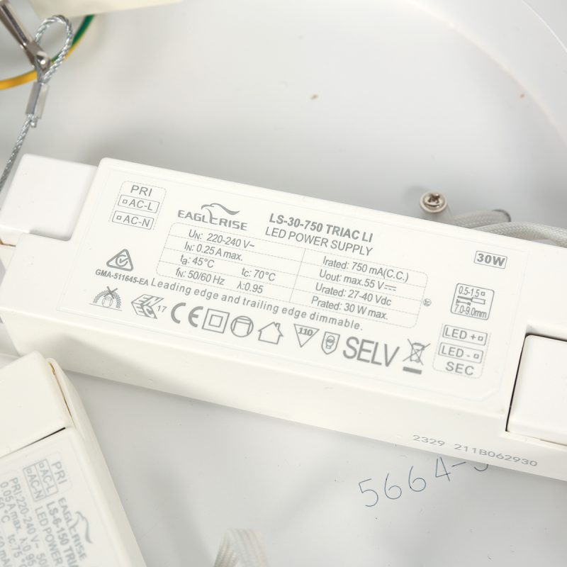 Plafón blanco moderno de plástico Steinhauer Flady - Imagen 16