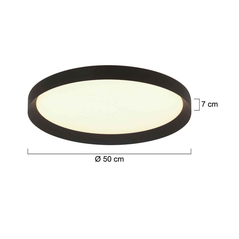 Plafón blanco moderno de plástico Steinhauer Flady - Imagen 7
