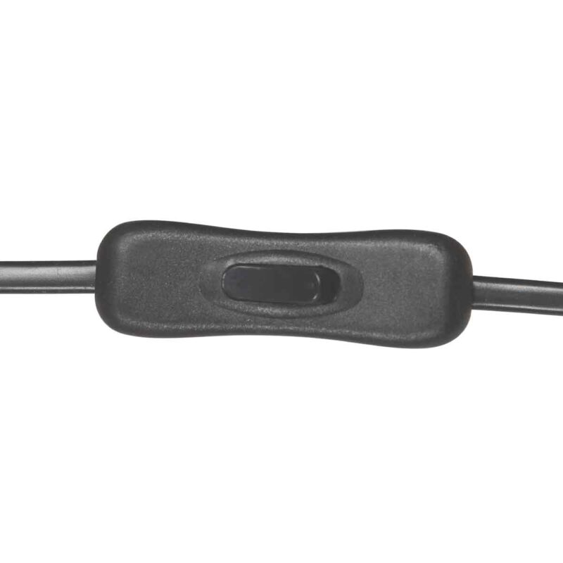 Lámpara de mesa retro negra de metal Mexlite Oeroe - Imagen 9