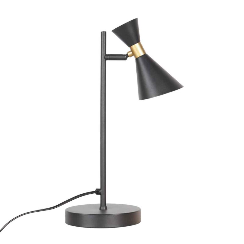 Lámpara de mesa retro negra de metal Anne Lighting Preto - Imagen 12