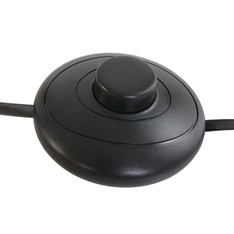 Lámpara de pie retro de metal negro Mexlite Oeroe - Imagen 10