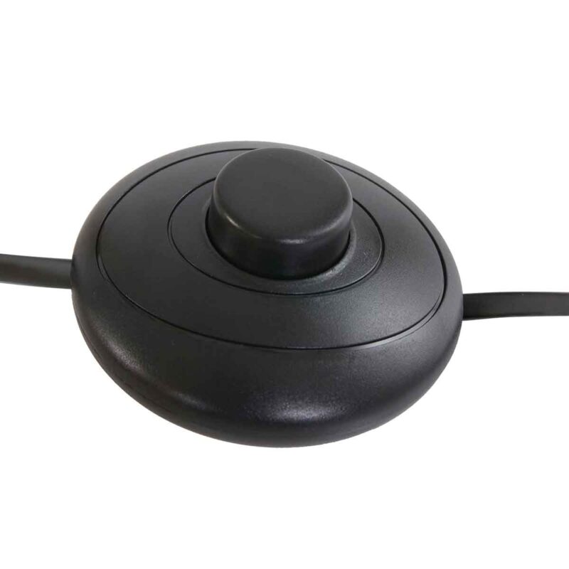 Lámpara de pie negro de metal moderno Mexlite Prato - Imagen 12
