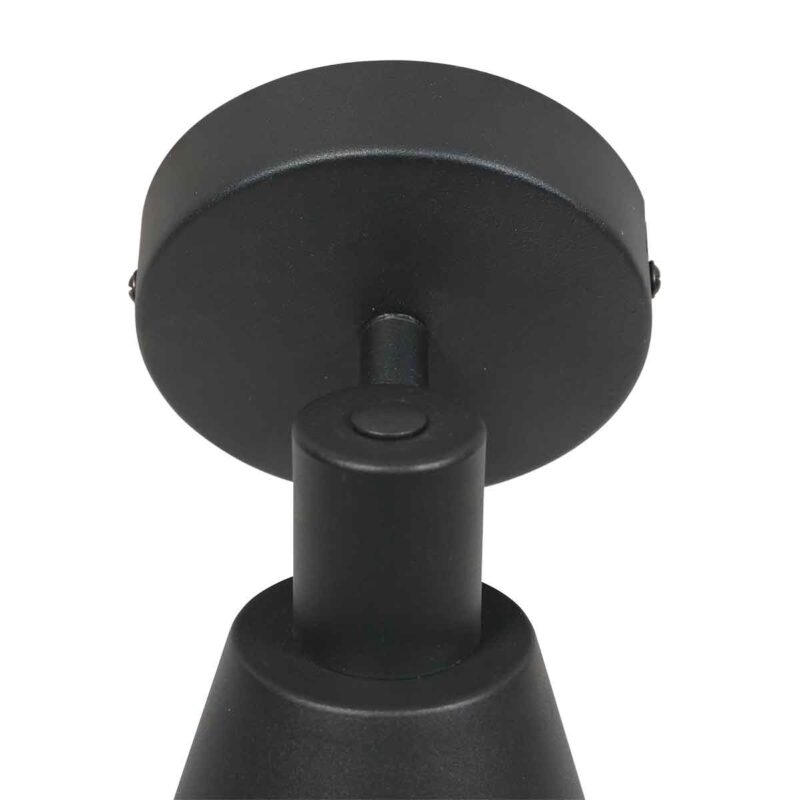 Focos negros retro de metal Mexlite Oeroe - Imagen 5