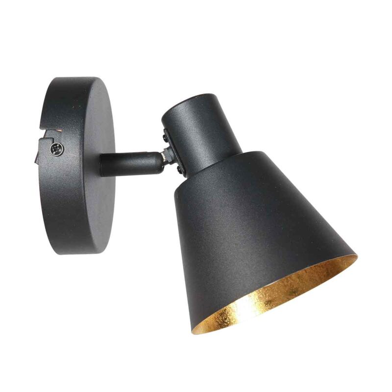 Focos negros retro de metal Mexlite Oeroe - Imagen 9