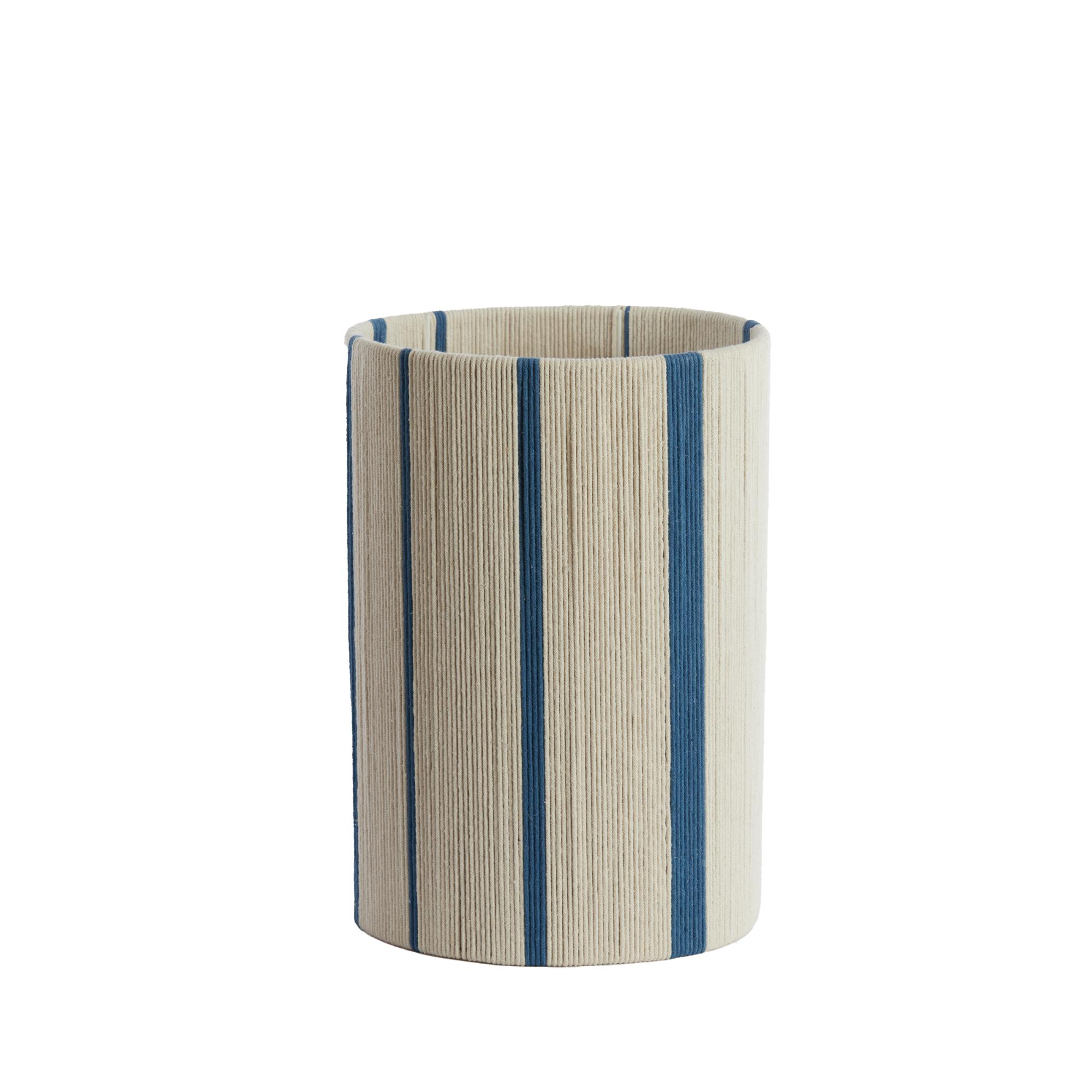 Pantalla de lámpara beige/azul de tejido de cuerda Light & Living Medan