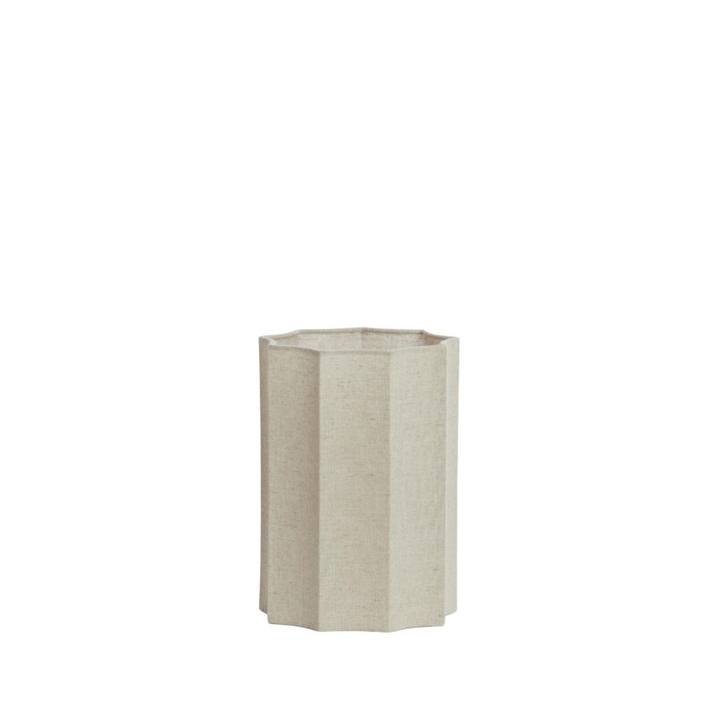 Pantalla de lámpara alta beige plisada Light & Living Disli