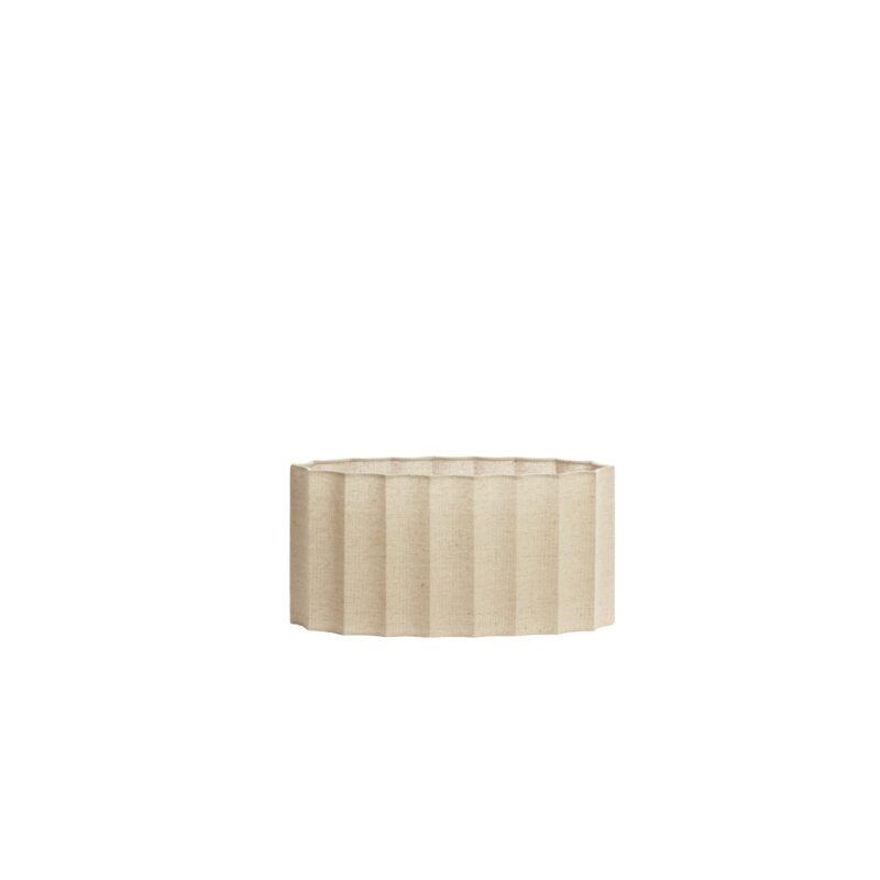 Pantalla de lámpara ovalada beige plisada Light & Living Disli