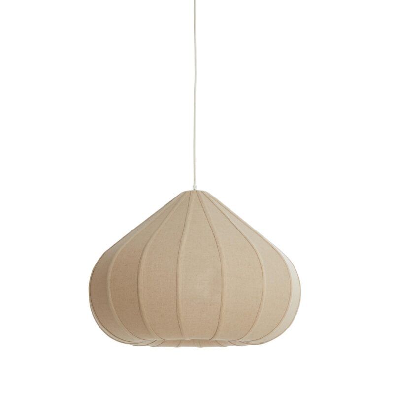 Lámpara colgante con forma de pera beige Japandi Light & Living Zubeda