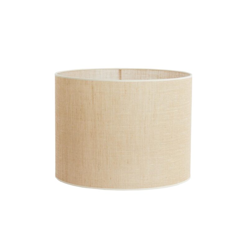 Pantalla de lámpara cilíndrica beige de yute Light & Living Sendai