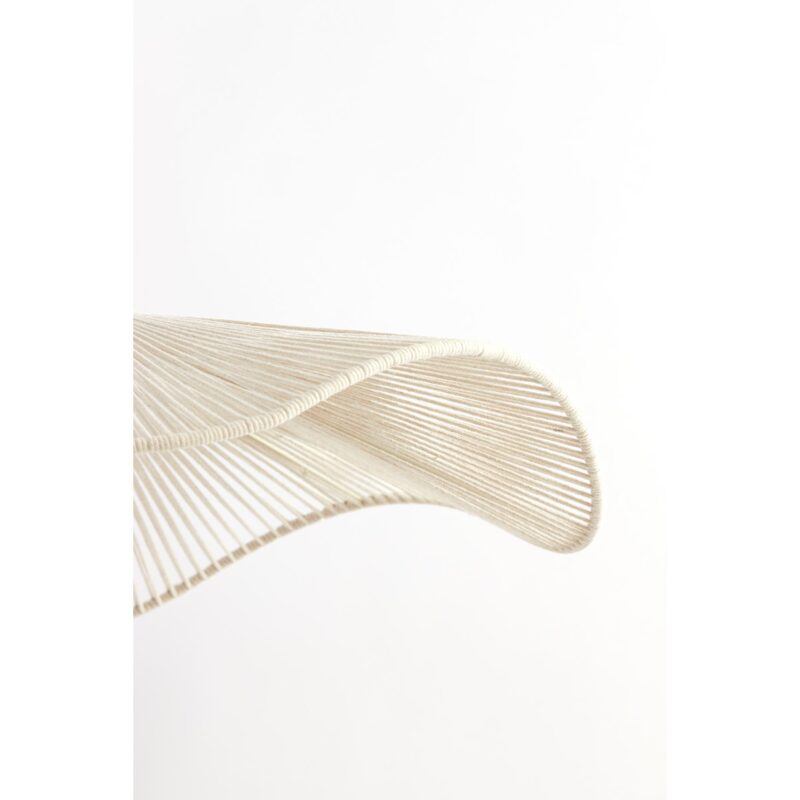 Lámpara colgante orgánica beige de hilo de algodón Light & Living Rafa - Imagen 2