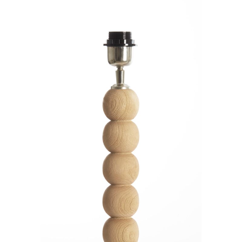 Lámpara de mesa natural con bolas de madera Light & Living Veglio - Imagen 2