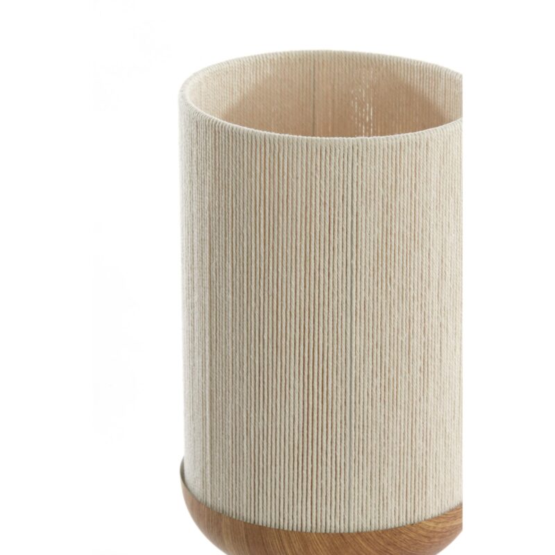 Lámpara de mesa Japandi beige/natural en forma de vaso Light & Living Dania - Imagen 2