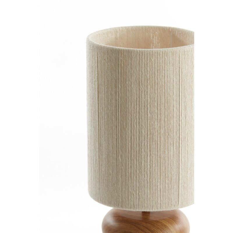 Lámpara de mesa Japandi natural con 2 estantes de madera Light & Living Danialo - Imagen 2
