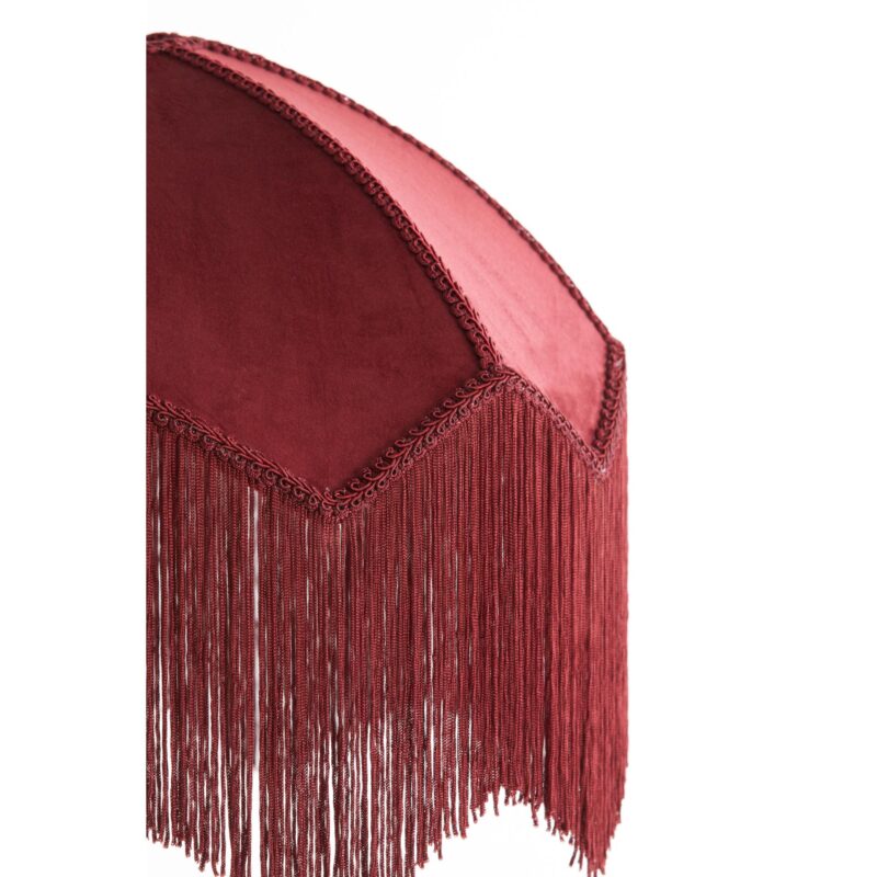 Lámpara colgante vintage roja en forma de cúpula de terciopelo Light & Living Malacia - Imagen 2