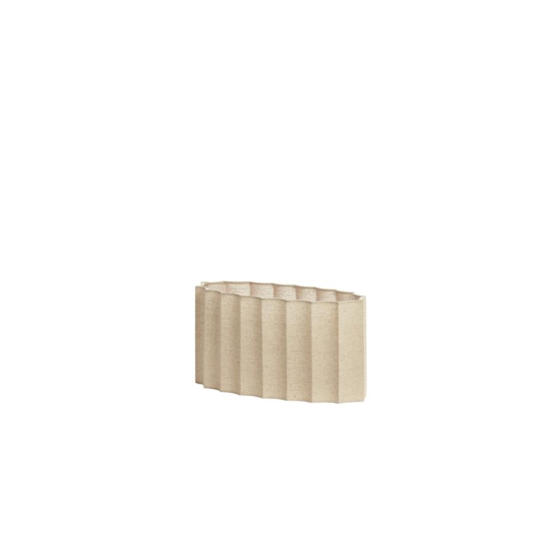 Pantalla de lámpara ovalada beige plisada Light & Living Disli - Imagen 2