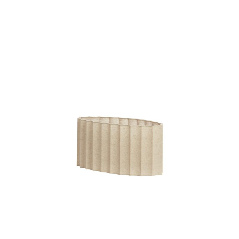 Pantalla de lámpara ovalada beige plisada Light & Living Disli - Imagen 2