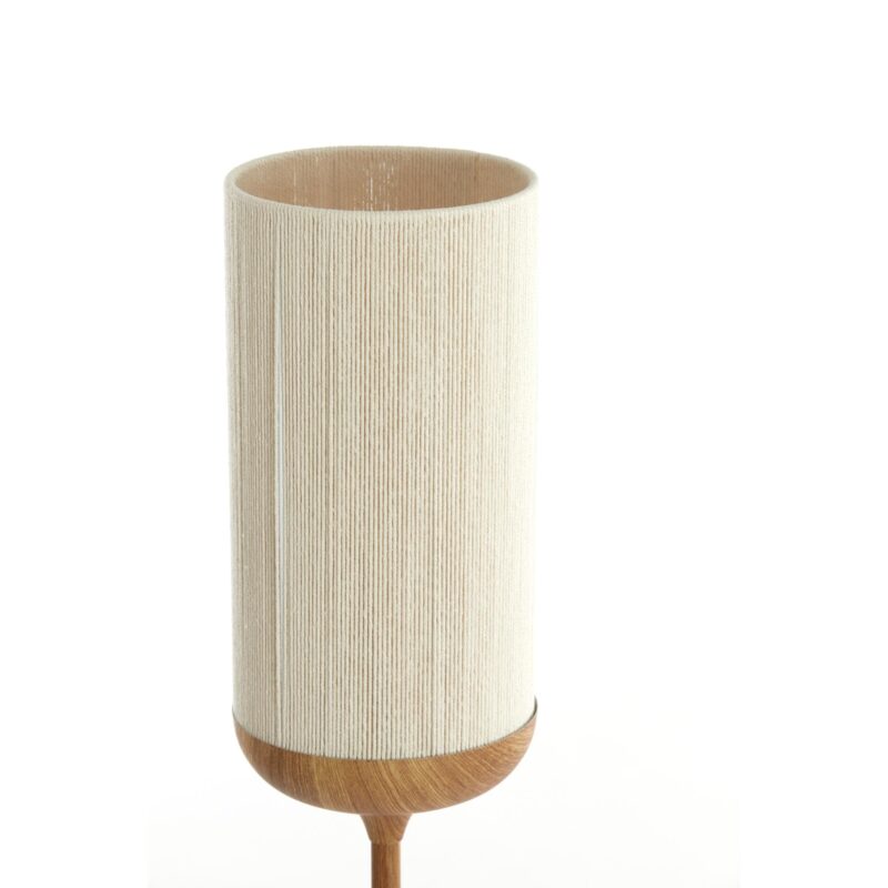 Lámpara de pie recta beige/natural de metal Light & Living Dania - Imagen 2