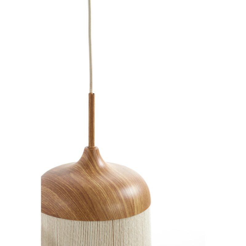 Lámpara colgante beige/natural con forma de vaso y 3 luces Light & Living Dania - Imagen 2