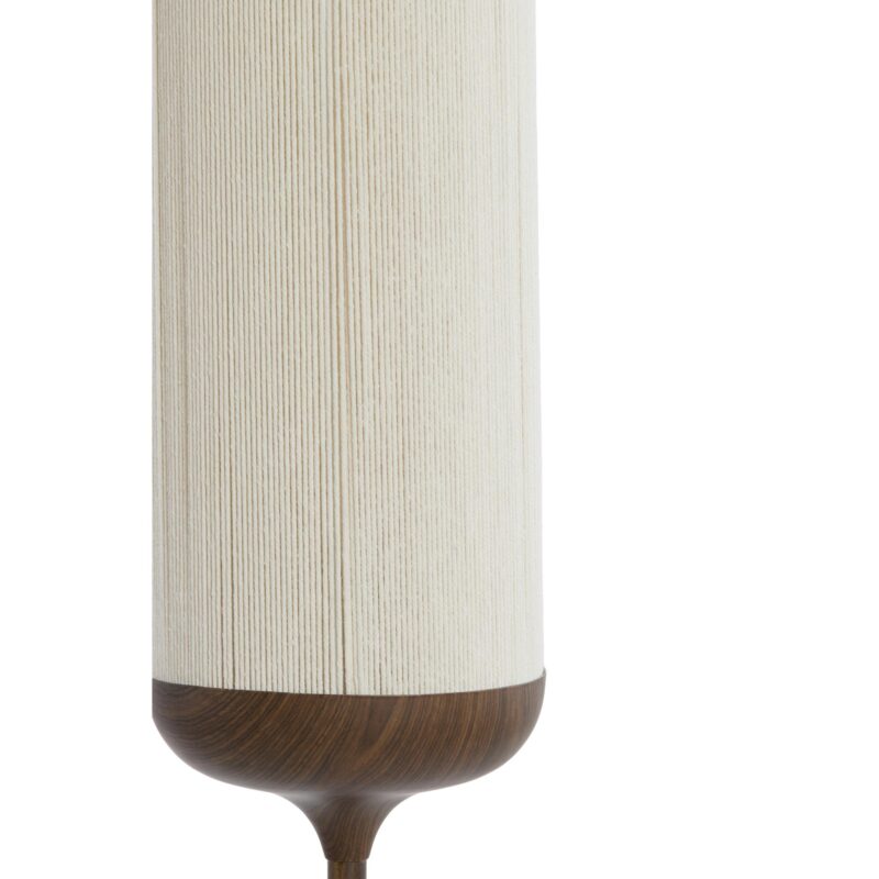 Lámpara de pie recta de algodón/metal beige Light & Living Dania - Imagen 2
