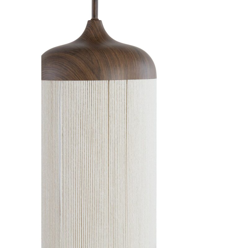 Lámpara colgante natural/marrón con forma de vaso y hilo de algodón Light & Living Dania - Imagen 2