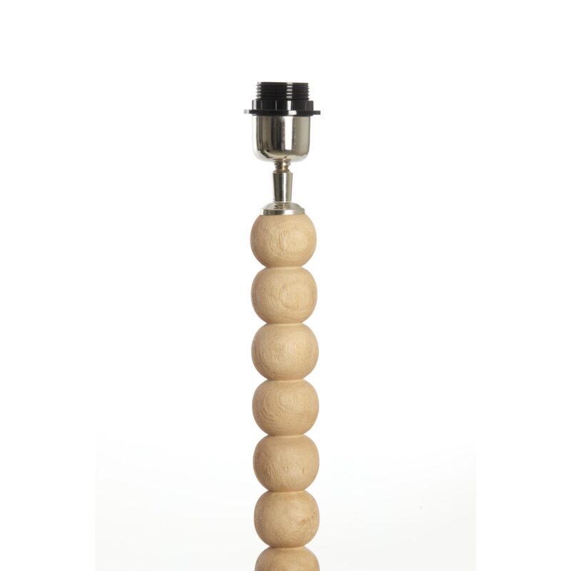 Lámpara de mesa natural con bolas de madera Light & Living Veglio - Imagen 2