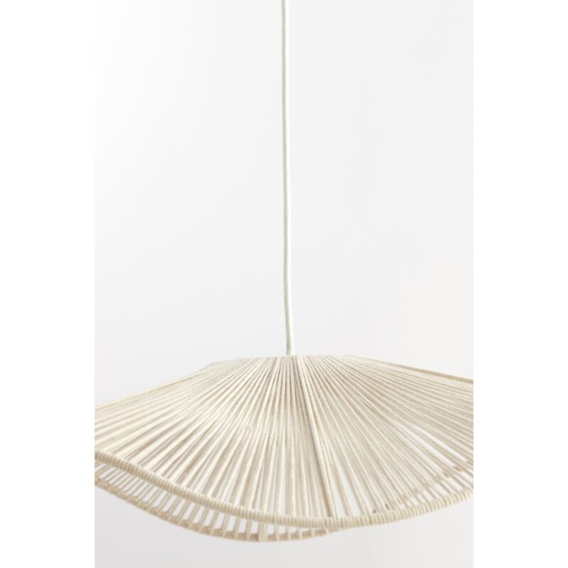 Lámpara colgante orgánica beige de hilo de algodón Light & Living Rafa - Imagen 3