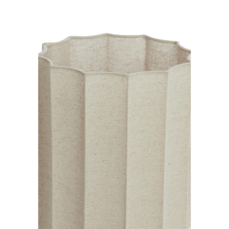 Pantalla de lámpara alta beige plisada Light & Living Disli - Imagen 3