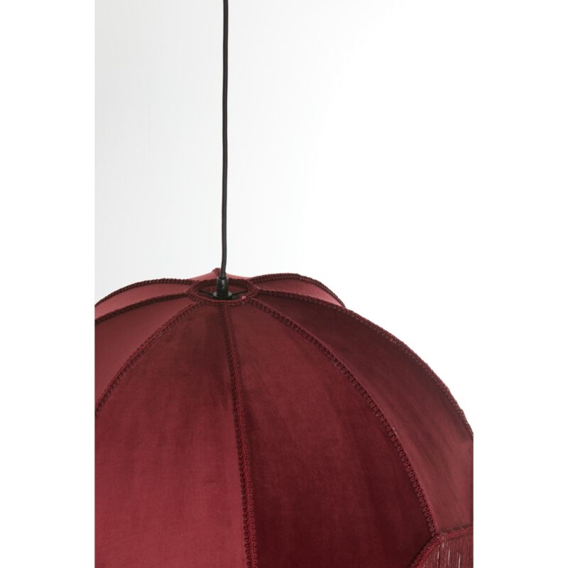 Lámpara colgante vintage roja de terciopelo Light & Living Malacia - Imagen 3