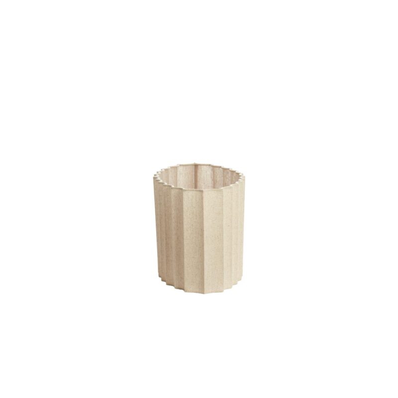 Pantalla de lámpara ovalada beige plisada Light & Living Disli - Imagen 3