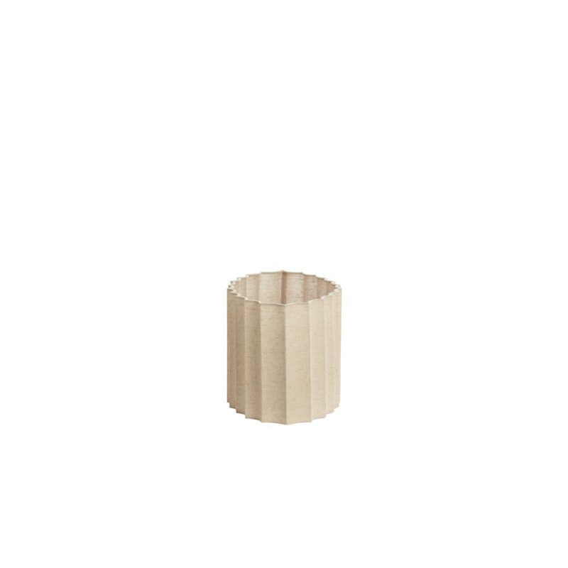 Pantalla de lámpara ovalada beige plisada Light & Living Disli - Imagen 3