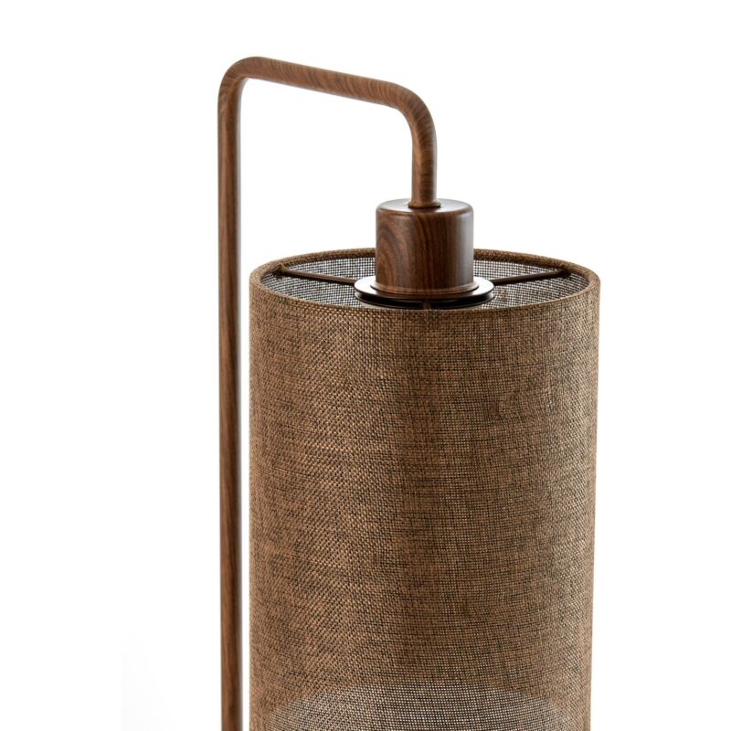 Lámpara de mesa Japandi marrón curva Light & Living Donio - Imagen 3