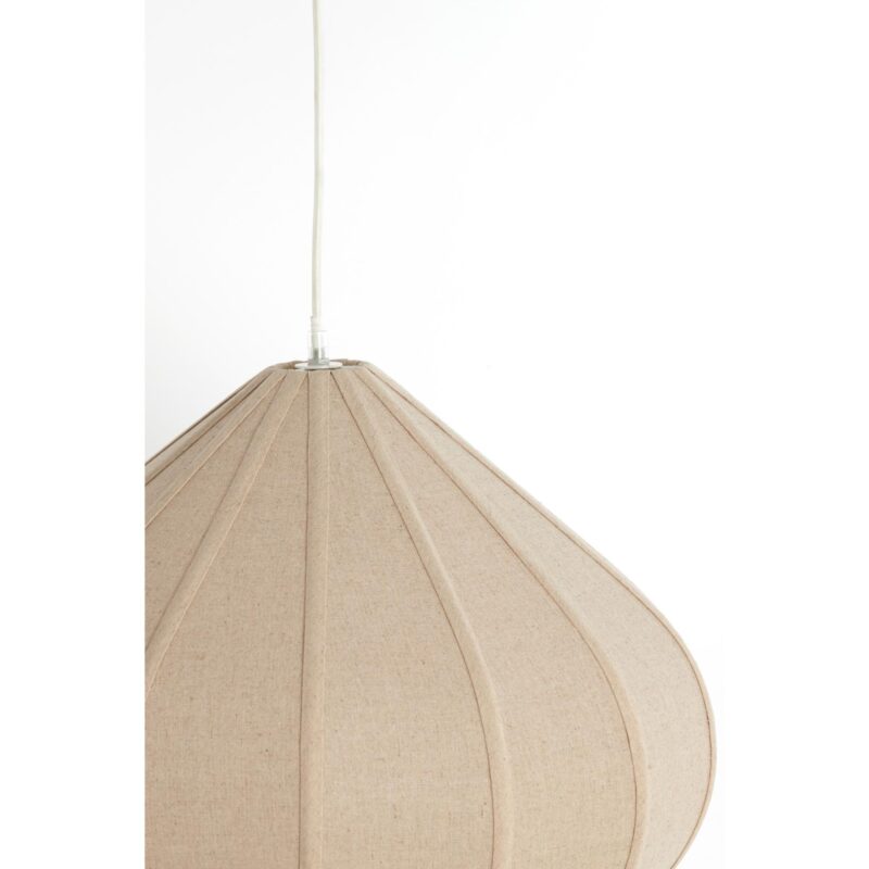 Lámpara colgante con forma de pera beige Japandi Light & Living Zubeda - Imagen 3