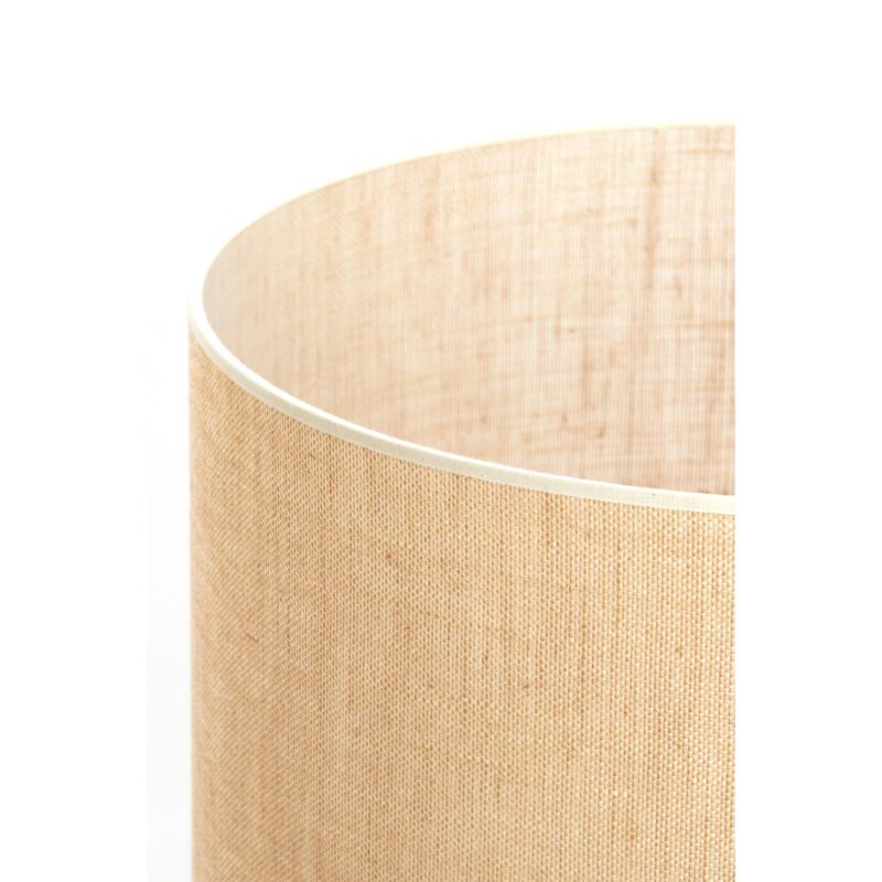 Pantalla de lámpara cilíndrica beige de yute Light & Living Sendai - Imagen 3