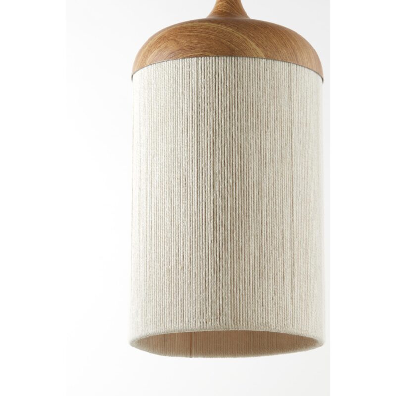 Lámpara colgante beige/natural con forma de vaso y 3 luces Light & Living Dania - Imagen 3