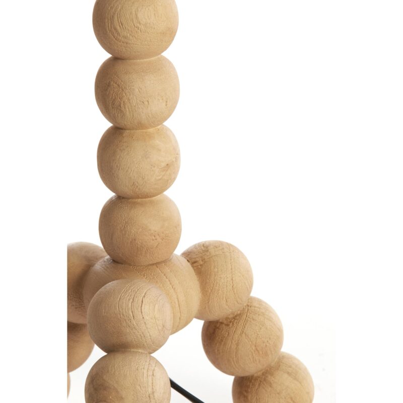 Lámpara de mesa natural con bolas de madera Light & Living Veglio - Imagen 3