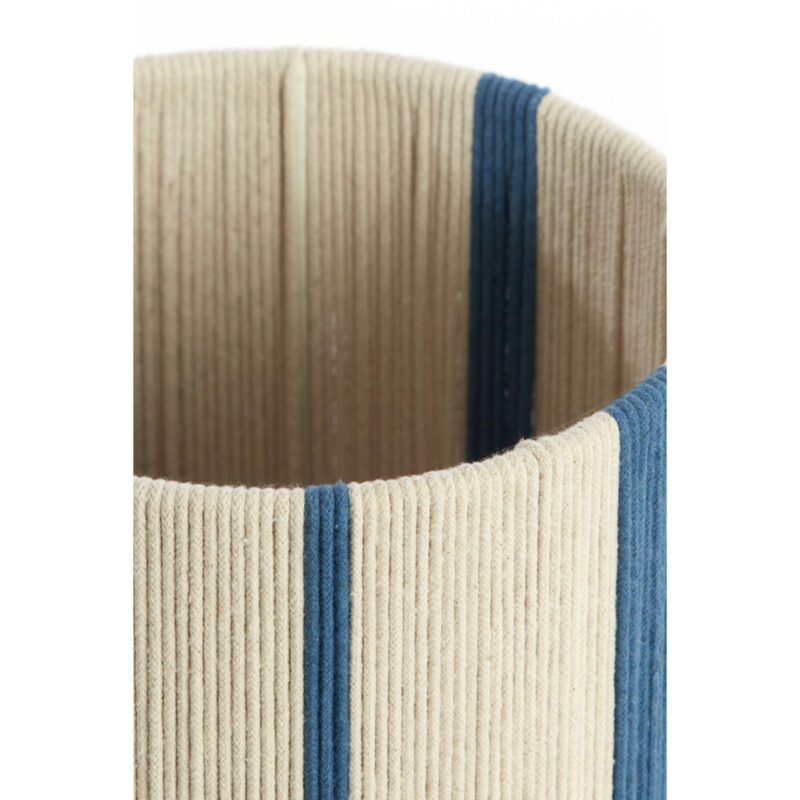 Pantalla de lámpara Bohemia beige/azul de tejido de cuerda Light & Living Medan - Imagen 4