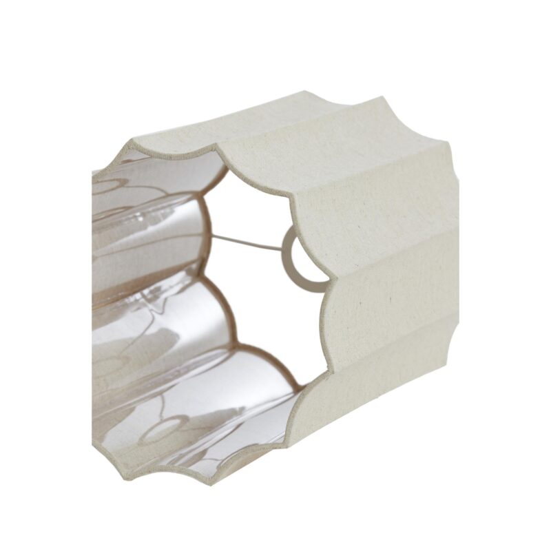 Pantalla de lámpara alta beige plisada Light & Living Disli - Imagen 4