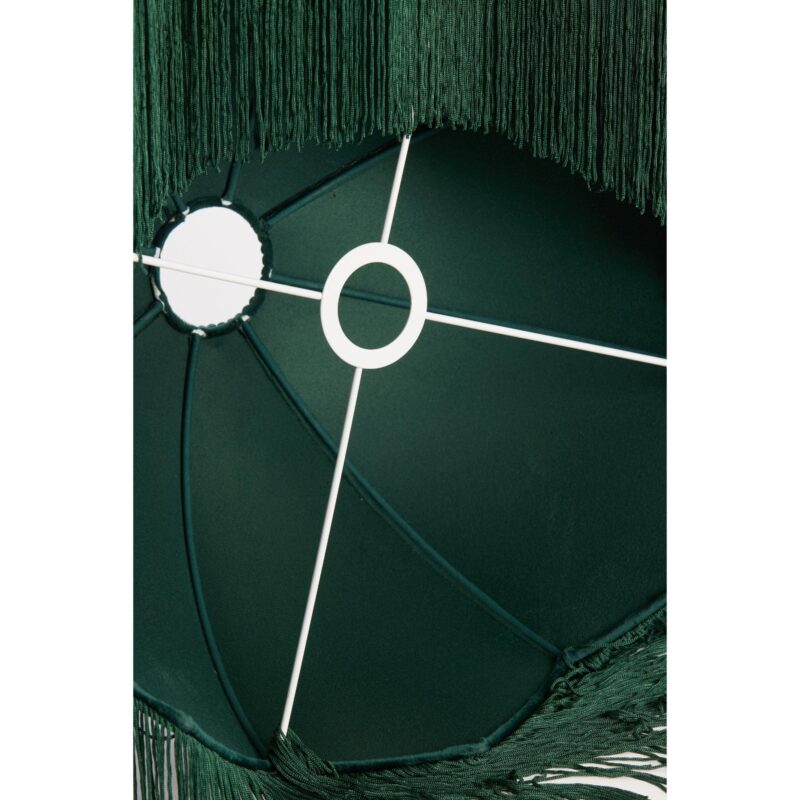 Pantalla de lámpara vintage verde de terciopelo Light & Living Malacia - Imagen 4