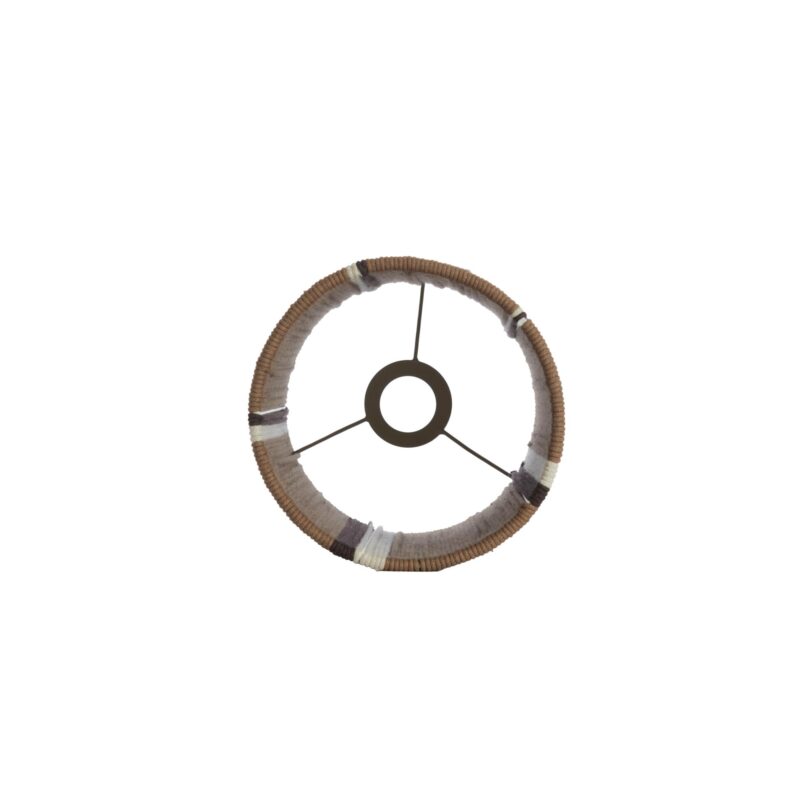 Pantalla de lámpara Bohemia marrón/beige de tejido de cuerda Light & Living Medan - Imagen 4