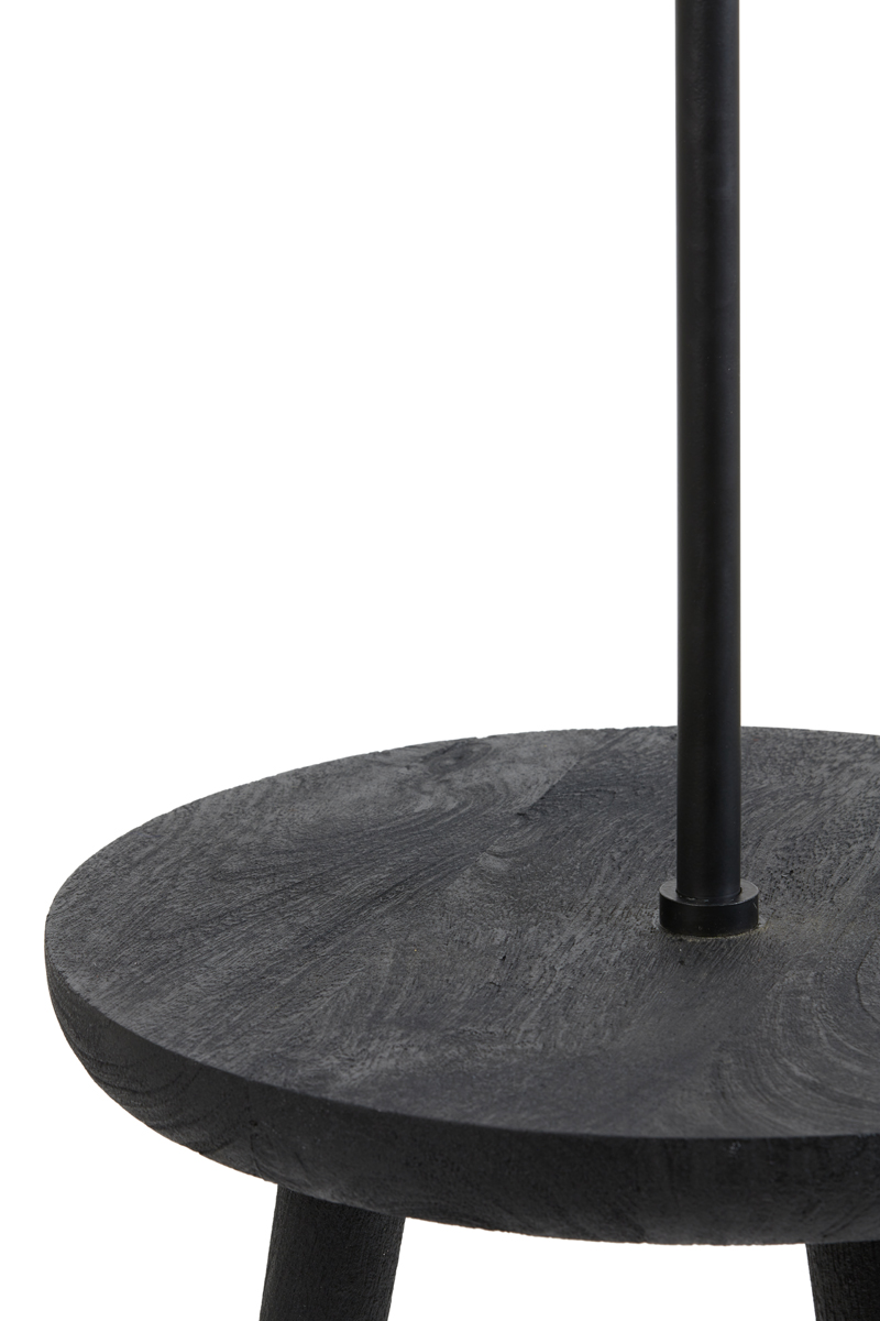 Lámpara de pie negra para mesa auxiliar Light & Living Tolfa - Imagen 4