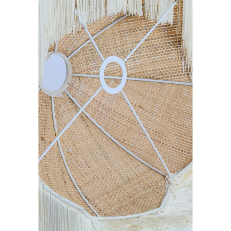 Pantalla de lámpara vintage beige de rafia Light & Living Malacia - Imagen 4