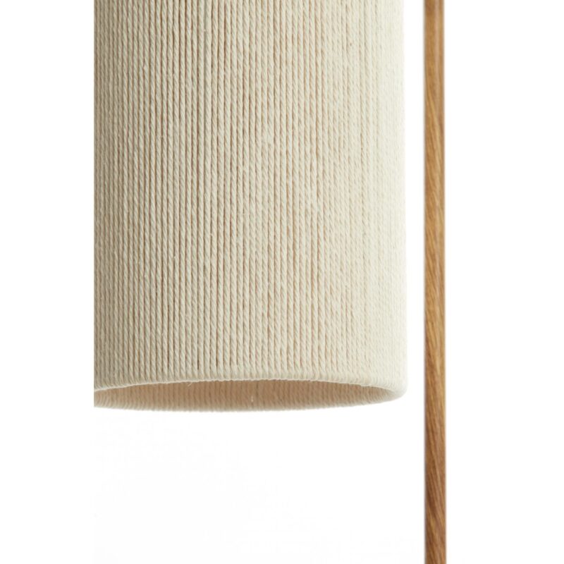Lámpara de mesa Japandi beige/natural curva Light & Living Donio - Imagen 4
