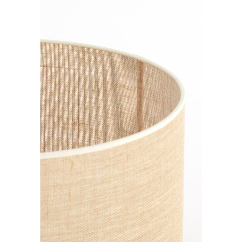 Pantalla de lámpara cilíndrica beige de yute Light & Living Sendai - Imagen 4