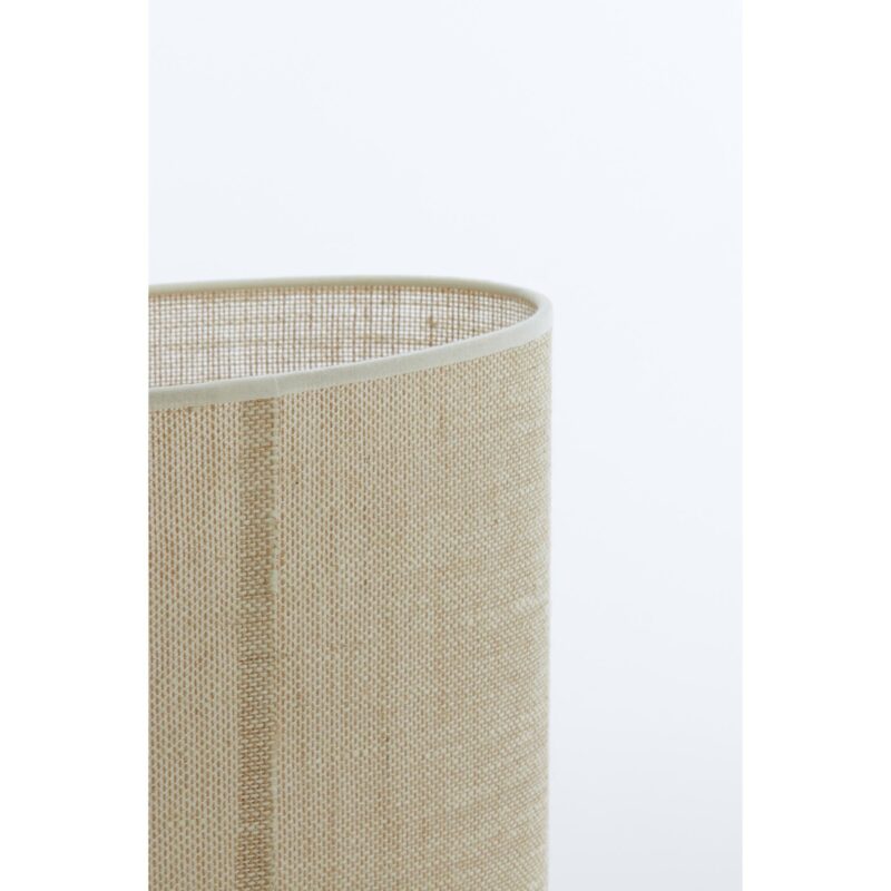 Pantalla de lámpara ovalada beige de yute Light & Living Sendai - Imagen 5