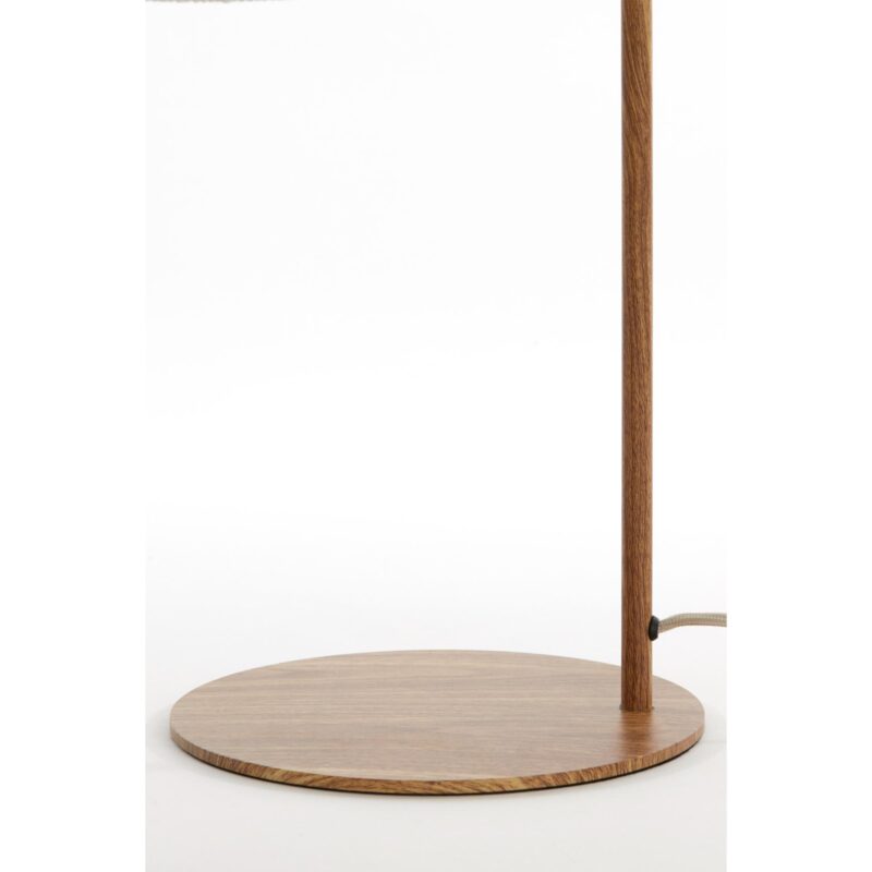 Lámpara de mesa Japandi beige/natural curva Light & Living Donio - Imagen 5