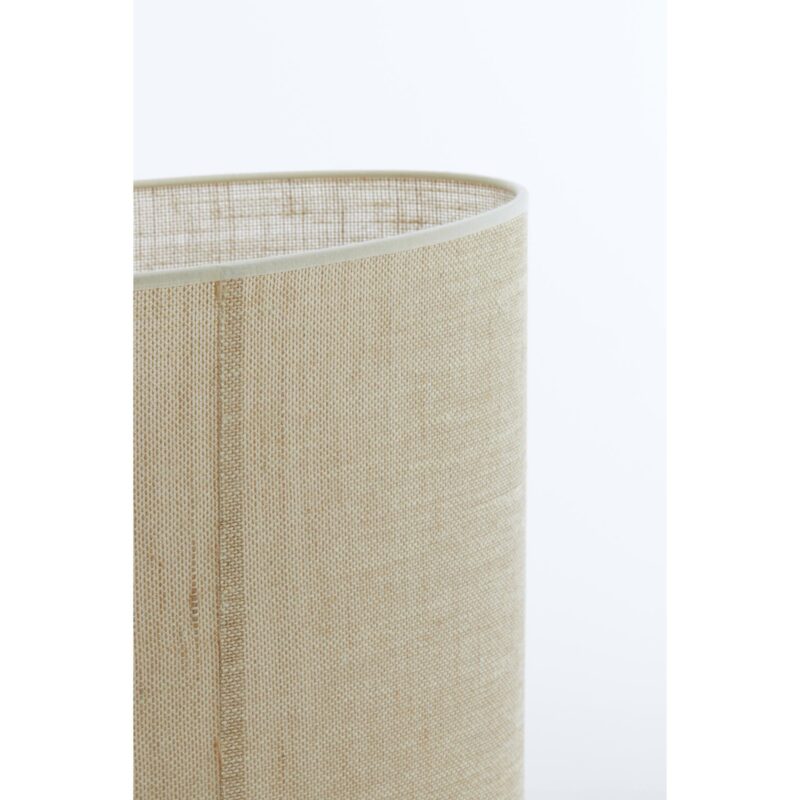 Pantalla de lámpara ovalada beige de yute Light & Living Sendai - Imagen 5