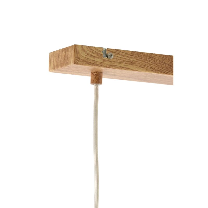 Lámpara colgante beige/natural con forma de vaso y 3 luces Light & Living Dania - Imagen 5