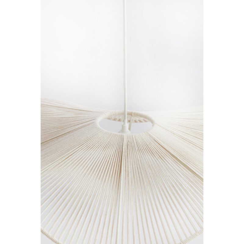 Lámpara colgante orgánica beige de hilo de algodón Light & Living Rafa - Imagen 5