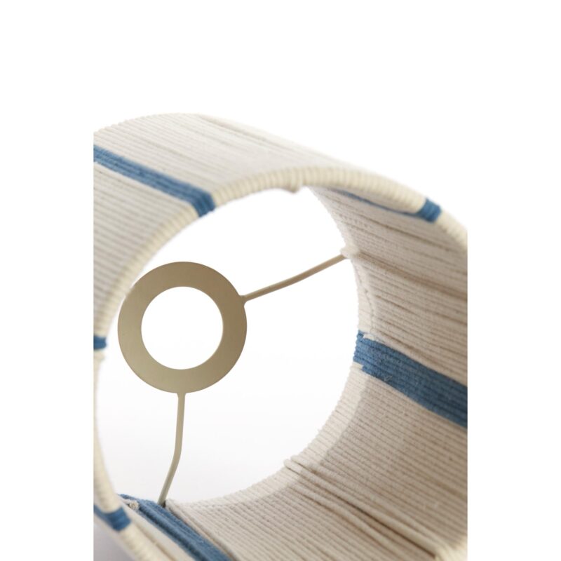 Pantalla de lámpara Bohemia beige/azul de tejido de cuerda Light & Living Medan - Imagen 5